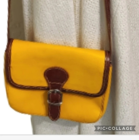 Vera Pelle Mustard Leather Crossbody‎ - Picture 12 of 13